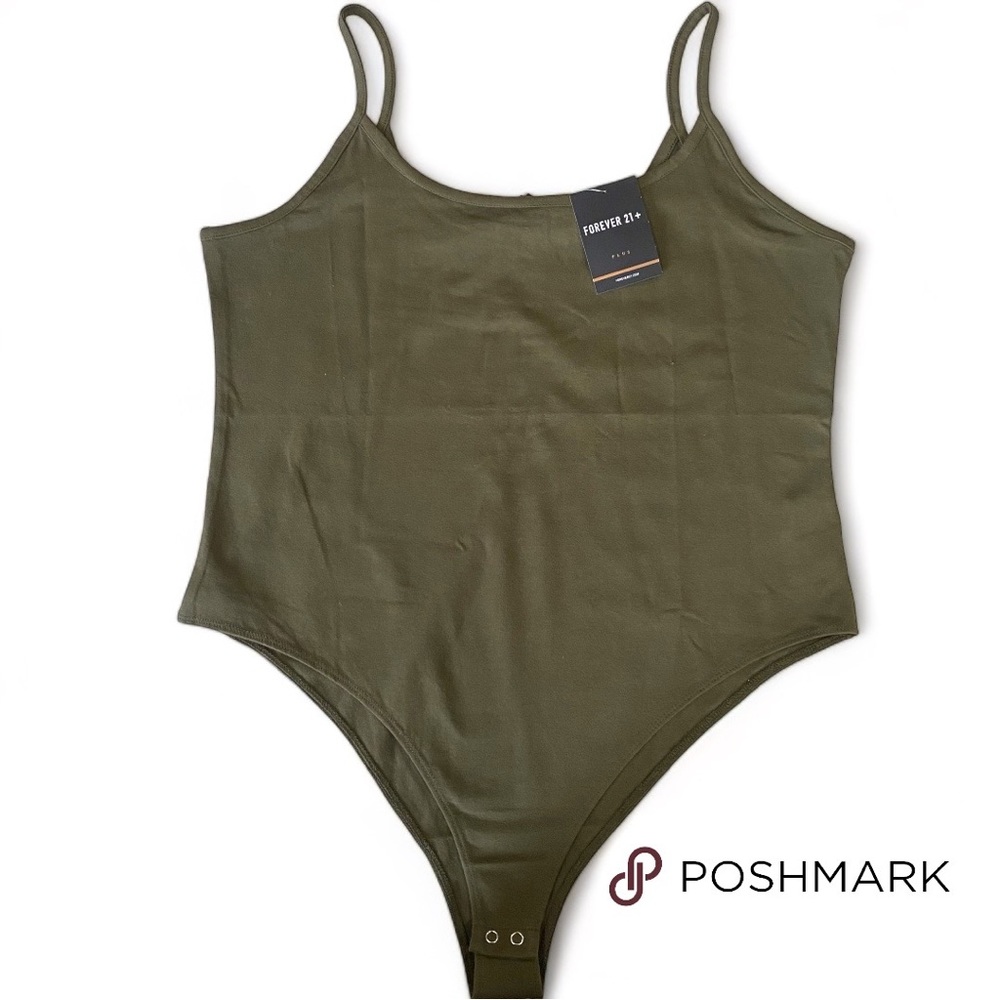 ▪️ FOREVER 21 KNIT BODYSUIT OLIVE ▪️